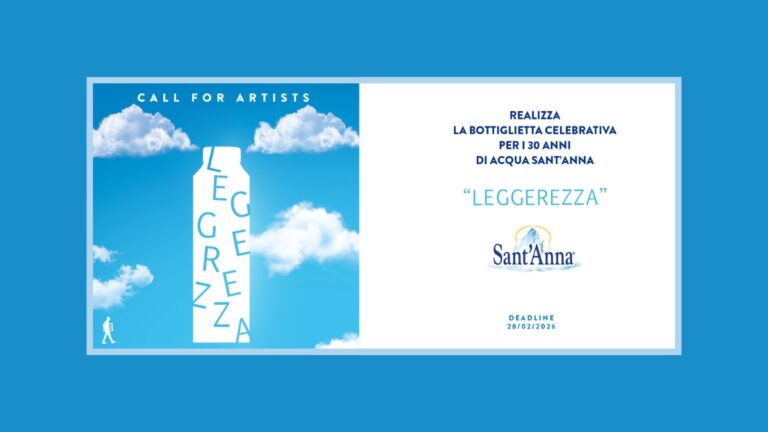 Acqua Sant’Anna celebra 30 anni con una Call for Artists per una bottiglia iconica