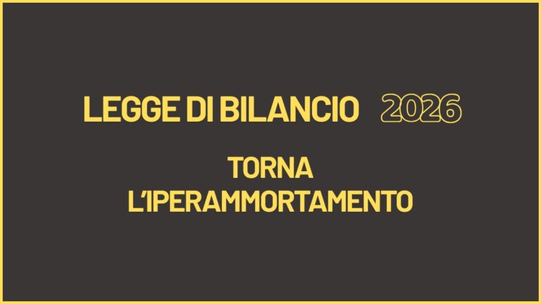 Legge di Bilancio 2026: cambiano gli incentivi per gli investimenti nel Vending