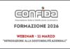 Formazione CONFIDA: l’11 marzo il primo di tre webinar sulla Sostenibilità