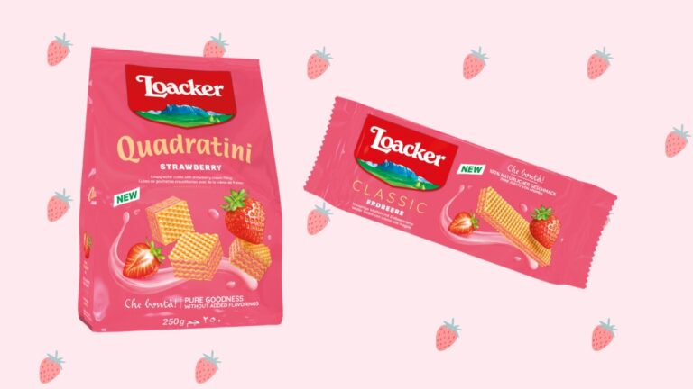 Loacker si tinge di rosso: arriva il gusto Fragola per la stagione calda