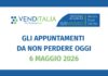 Venditalia 2026: gli appuntamenti imperdibili del 6 maggio
